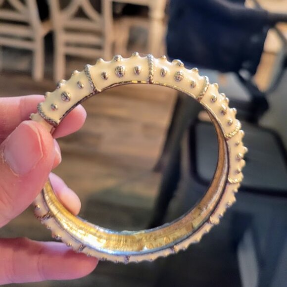 Vintage Signed Lilly Pulitzer Enamel Bangle - Picture 2 of 5